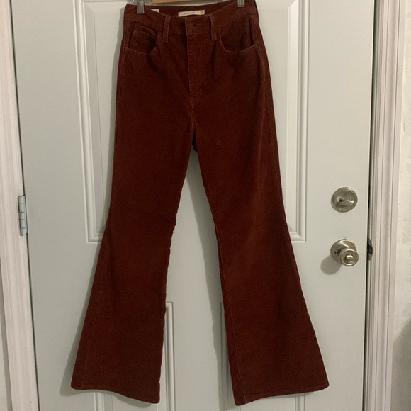 70s High rise flare corduroy. - Picture 2 of 9